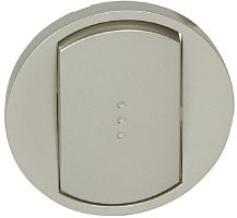 Лицевая панель Legrand Celiane для 1-кл. выключателя с подсветкой титан картинка